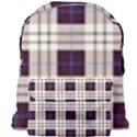 Purple, blue and white plaids Giant Full Print Backpack View1