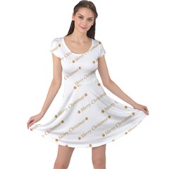 Cute Christmas Cap Sleeve Dress by nateshop