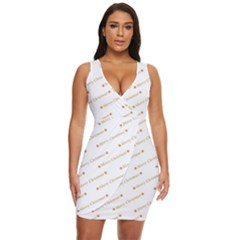 Cute Christmas Draped Bodycon Dress by nateshop