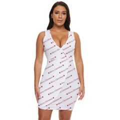 Christmas Cute Draped Bodycon Dress by nateshop