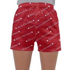 Cute Christmas Red Sleepwear Shorts by nateshop