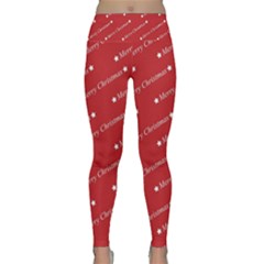 Cute Christmas Red Lightweight Velour Classic Yoga Leggings by nateshop