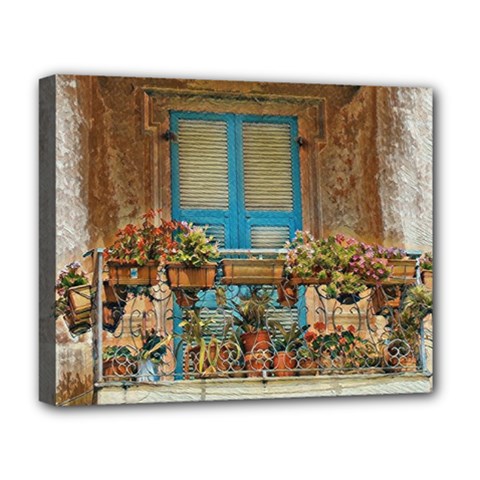 Beautiful Venice Window Deluxe Canvas 20  X 16  (stretched) by ConteMonfrey