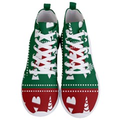 Christmas-04 Men s Lightweight High Top Sneakers by nateshop