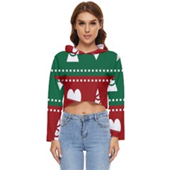 Christmas-04 Women s Lightweight Cropped Hoodie by nateshop