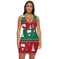 Christmas-04 Draped Bodycon Dress by nateshop