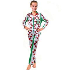 Christmas-05 Kid s Satin Long Sleeve Pajamas Set by nateshop