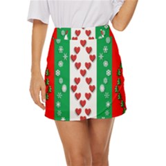 Christmas-05 Mini Front Wrap Skirt by nateshop