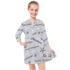 Christmas Kids  Quarter Sleeve Shirt Dress by nateshop