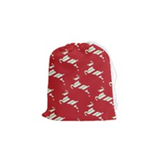 Christmas-merry christmas Drawstring Pouch (Small)