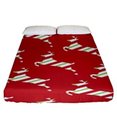 Christmas-merry christmas Fitted Sheet (King Size)