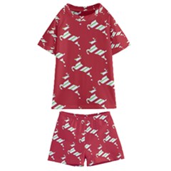 Christmas-merry Christmas Kids  Swim Tee And Shorts Set by nateshop