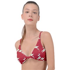 Christmas-merry Christmas Knot Up Bikini Top by nateshop