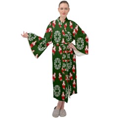 Christmas-09 Maxi Velour Kimono by nateshop