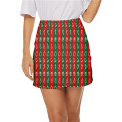 Christmas-10 Mini Front Wrap Skirt by nateshop