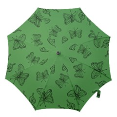 Green Nature Pattern Hook Handle Umbrellas (large) by Wegoenart