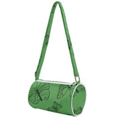 Green Nature Pattern Mini Cylinder Bag by Wegoenart