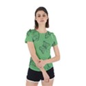 Green Nature Pattern Back Cut Out Sport Tee View2