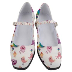 Fish Squid Bird Jellyfish Chicken Women s Mary Jane Shoes by Wegoenart