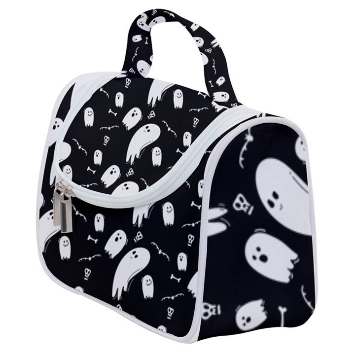 Ghost Background Halloween Satchel Handbag