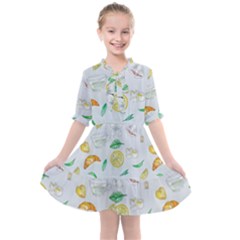 Tea Drinking Welding Tea Bag Kids  All Frills Chiffon Dress by Wegoenart