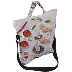 Healthy Ingredients Fold Over Handle Tote Bag by ConteMonfrey