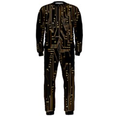 Circuit-board Onepiece Jumpsuit (men) by nateshop