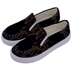 Circuit-board Kids  Canvas Slip Ons by nateshop