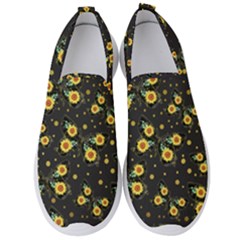 Nature Pattern Texture Flower Wing Men s Slip On Sneakers by Wegoenart