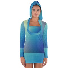 Color Long Sleeve Hooded T-shirt