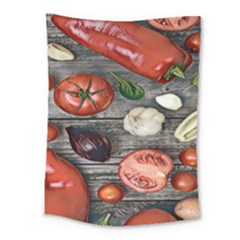 Bell Peppers & Tomatoes Medium Tapestry by ConteMonfrey