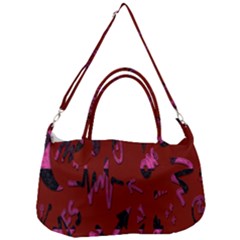 Doodles Maroon Removal Strap Handbag by nateshop