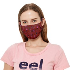 Doodles Maroon Crease Cloth Face Mask (adult) by nateshop