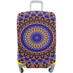 Mandala Kaleidoscope Background Luggage Cover (large) by Wegoenart