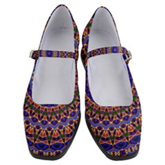 Mandala Kaleidoscope Background Women s Mary Jane Shoes by Wegoenart