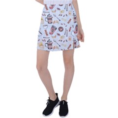 Coffee Coffeemania Caffeine Tennis Skirt by Wegoenart