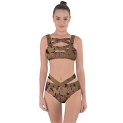 Doodles,gold Bandaged Up Bikini Set  by nateshop