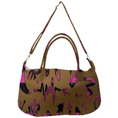 Doodles,gold Removal Strap Handbag by nateshop