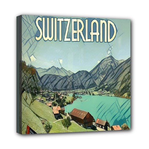 Lake Lungern - Switzerland Mini Canvas 8  X 8  (stretched) by ConteMonfrey