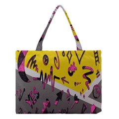 Doodles,gray Medium Tote Bag by nateshop