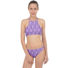 Flowers Racer Front Bikini Set by nateshop