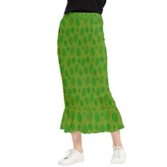 Green-apples Maxi Fishtail Chiffon Skirt