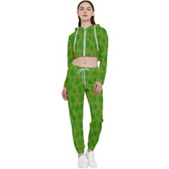 Green-apples Cropped Zip Up Lounge Set by nateshop