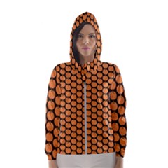 Cute Pumpkin Black Small Women s Hooded Windbreaker by ConteMonfrey