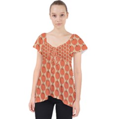 Cute Pumpkin Small Lace Front Dolly Top by ConteMonfrey