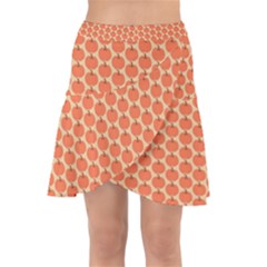 Cute Pumpkin Small Wrap Front Skirt by ConteMonfrey