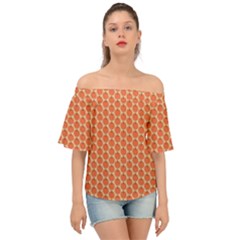 Cute Pumpkin Small Off Shoulder Short Sleeve Top by ConteMonfrey