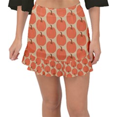 Cute Pumpkin Fishtail Mini Chiffon Skirt by ConteMonfrey