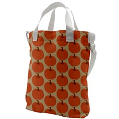 Cute Pumpkin Canvas Messenger Bag by ConteMonfrey