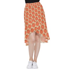 Cute Pumpkin Frill Hi Low Chiffon Skirt by ConteMonfrey